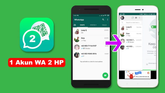 1 akun whatsapp 2 hp