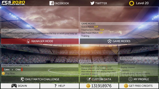 mode permaian first touch soccer FTS 2020